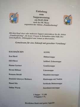 Suppensonntag am 04.03.2018